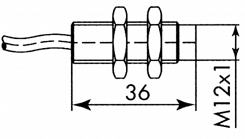 44360 Индуктивный датчик пневмопривода — DIN, AISI 304