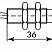 44360 Индуктивный датчик пневмопривода — DIN, AISI 304